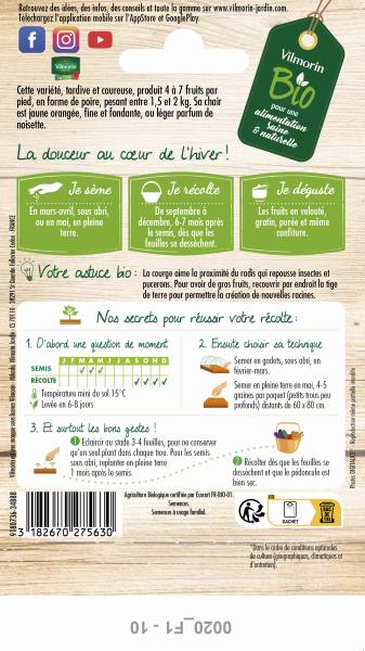 Potagères - Courge Musquée Waltham Butternut - BIO - MEDIA_PACKAGING_VERSO